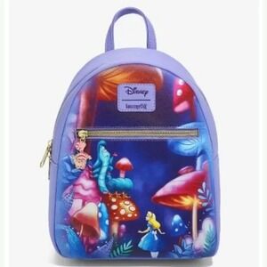 Loungefly Disney Alice In Wonderland Mushroom Caterpillar‎ Mini Backpack